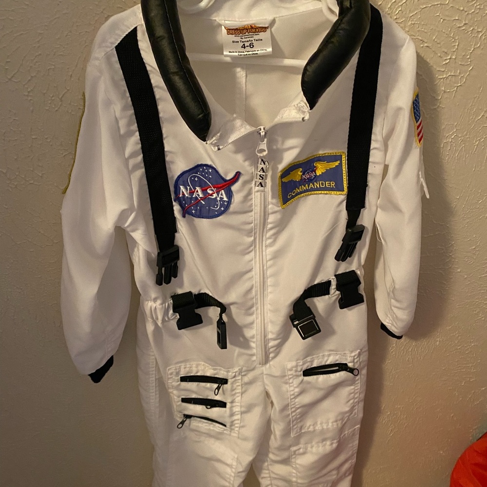 NASA Space Astronaut Suit Costume Boys 4-6 Get Real Dress Up